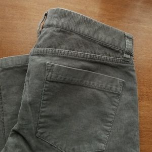 J crew matchstick corduroy pants grey 28R